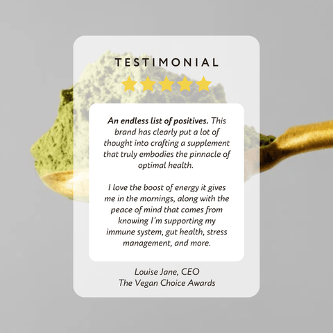 Vegan Product Choice Award winner Emerald Nutrition Supergreens