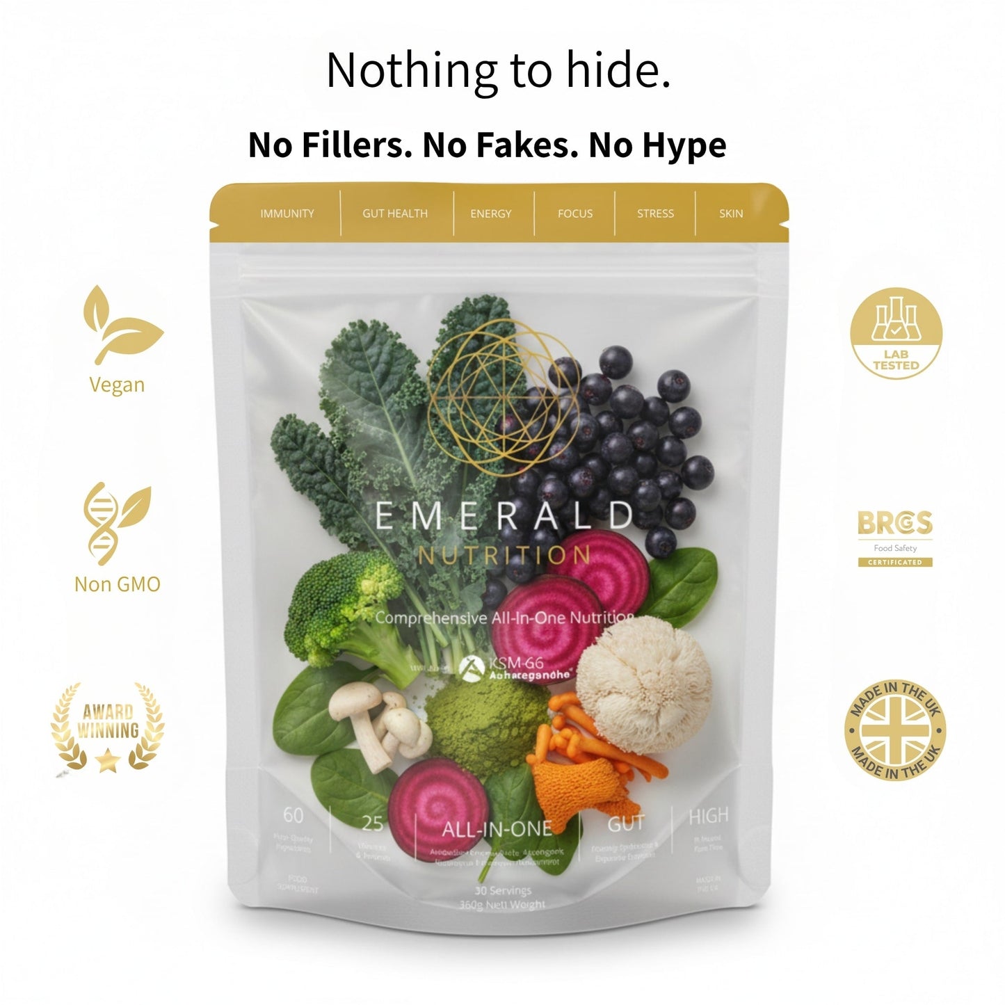 Emerald Nutrition® SuperGreens - Travel Sachets - Emerald Nutrition