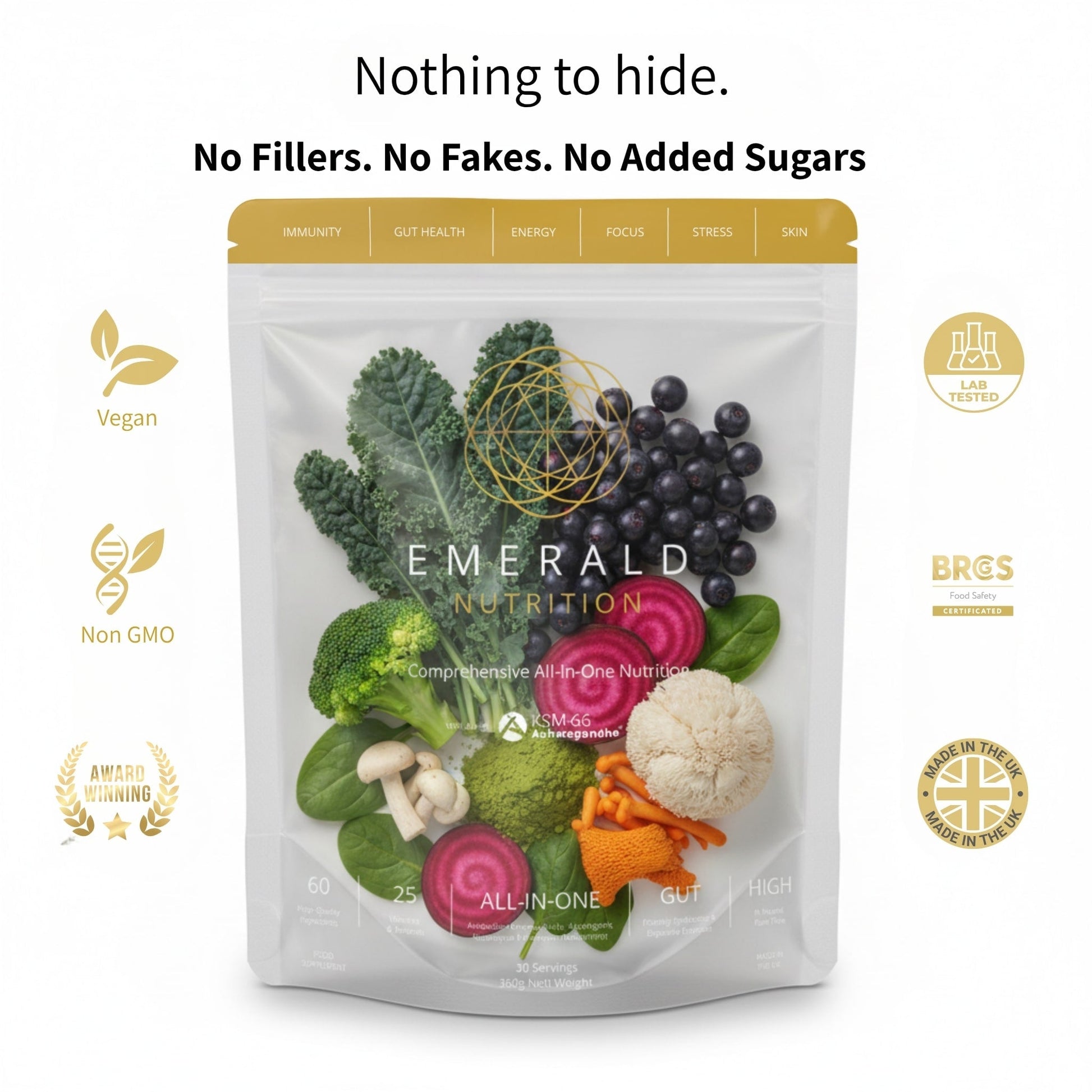 Emerald Nutrition® SuperGreens - Travel Sachets - Emerald Nutrition