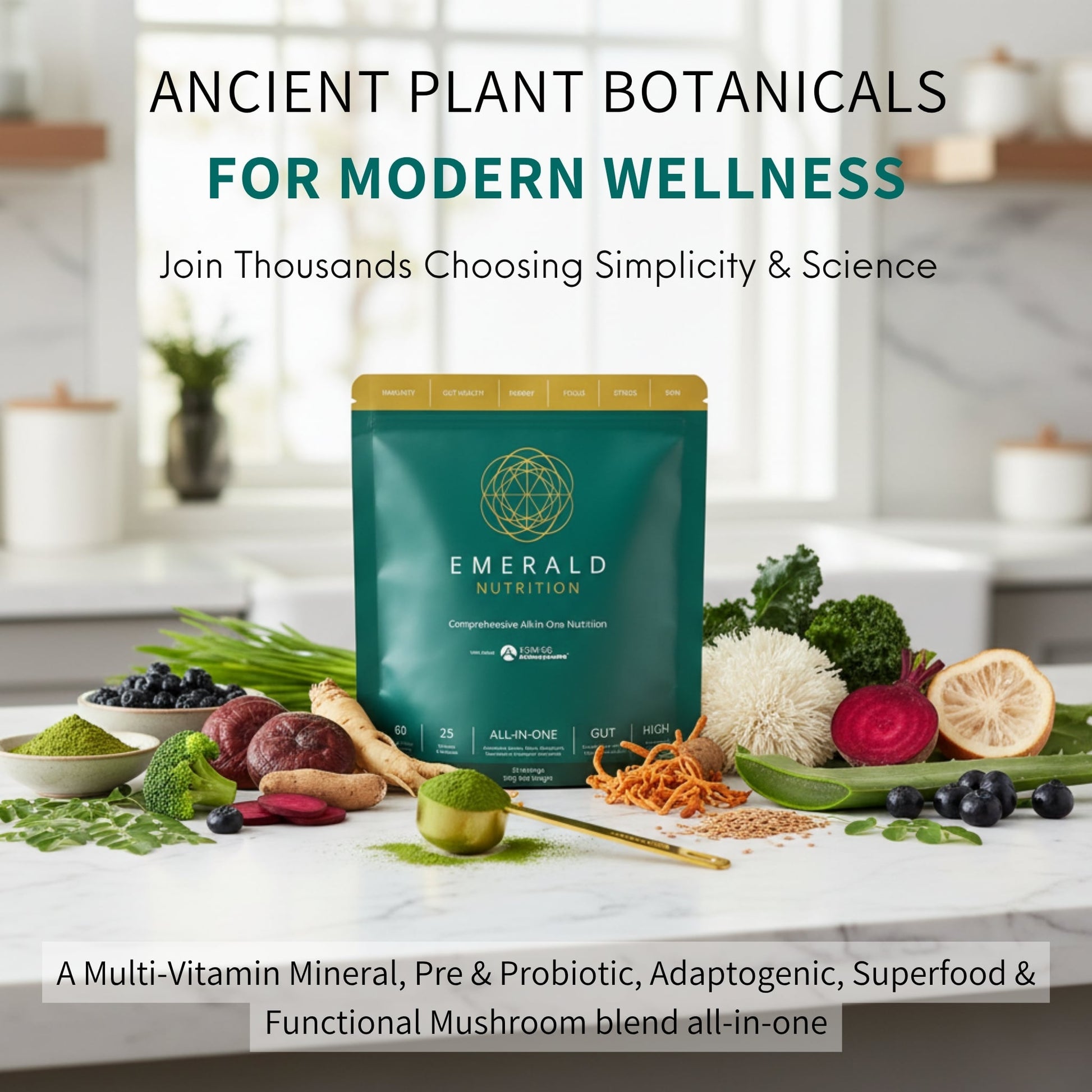 Emerald Nutrition® SuperGreens - Travel Sachets - Emerald Nutrition