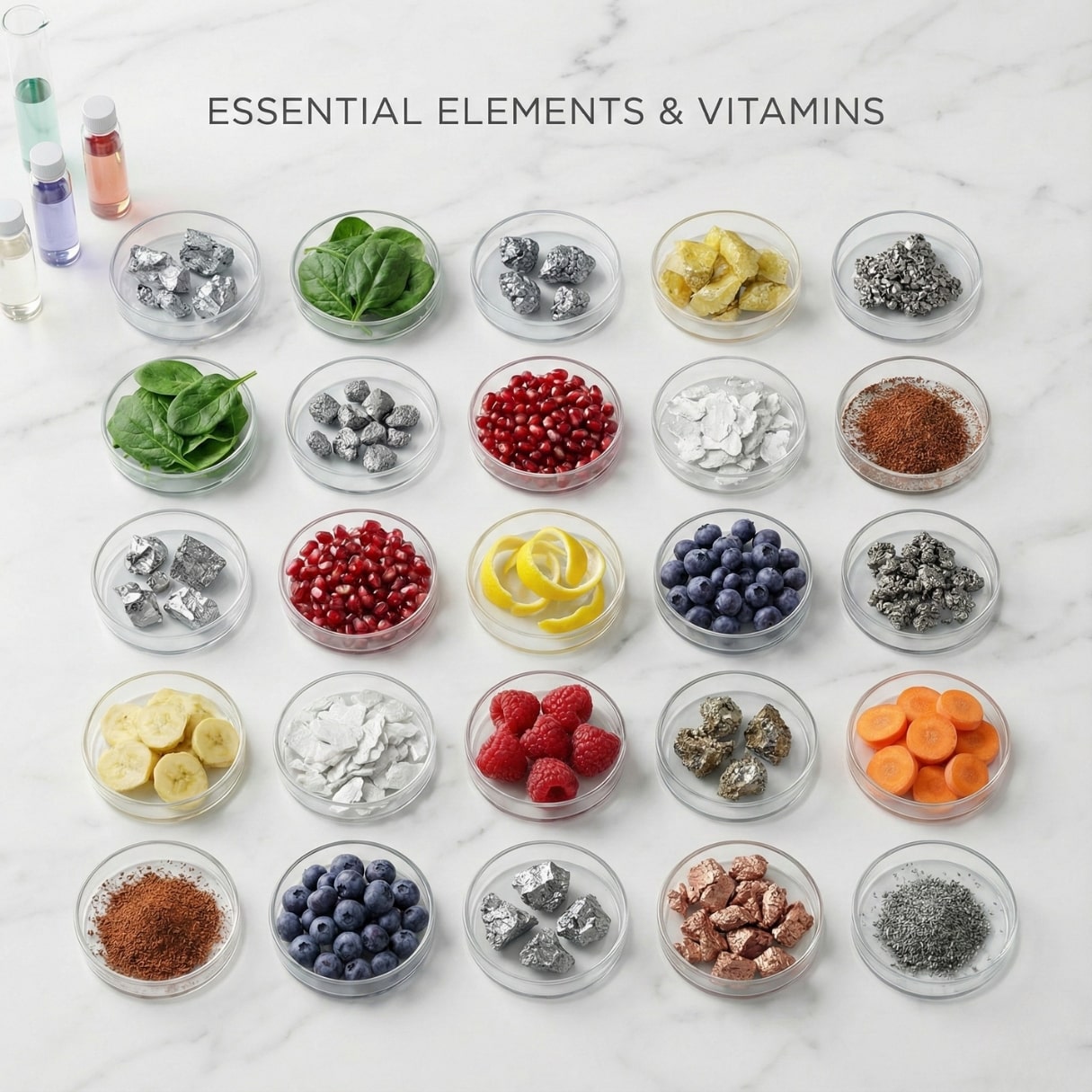 Mineral sample with embedded crystals on a white background