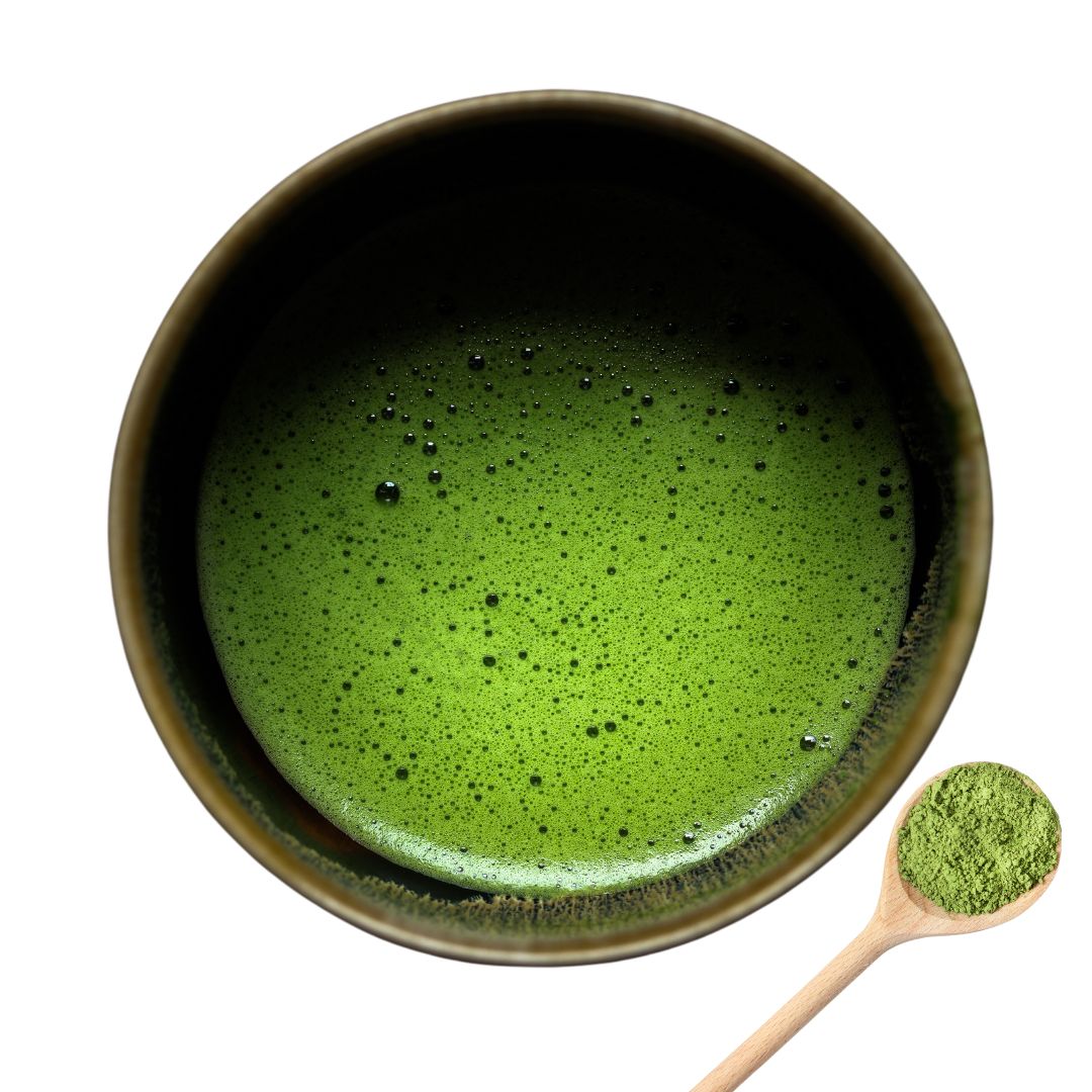 Image of matcha tea leaf powder in Emerald Nutrition