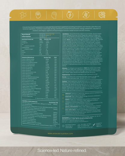 Emerald Nutrition Supergreens® – Your Morning, Upgraded. – Pineapple - Emerald Nutrition