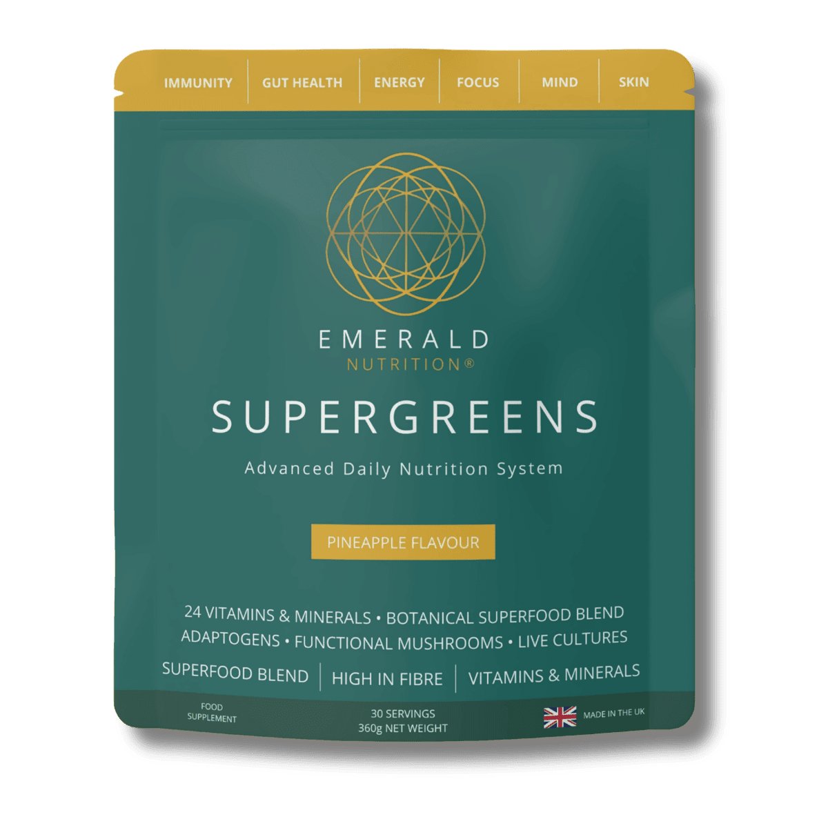Emerald Supergreens pouch